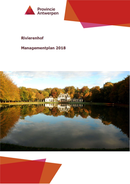 Rivierenhof Management Plan