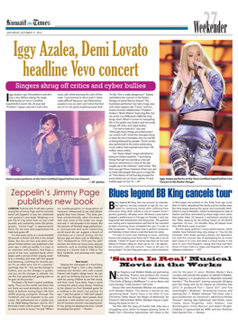 Iggy Azalea, Demi Lovato Headline Vevo Concert Singers Shrug Off Critics and Cyber Bullies