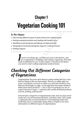 Vegetarian Cooking 101