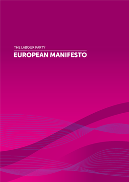 European Manifesto Contents