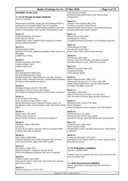 Radio 3 Listings for 16 – 22 May 2020 Page 1 of 23