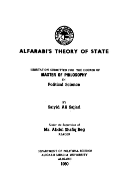 Alfakabi's Theory of State