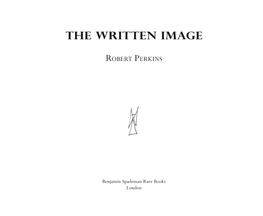 The Written Image