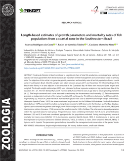 Length-Based Estimates of Growth Parameters and Mortality Rates of Fish Populations from a Coastal Zone in the Southeastern Brazil