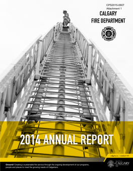 Calgary Fire Department Annual Report 2014