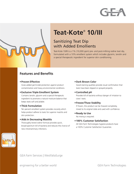 Teat-Kote® 10/III