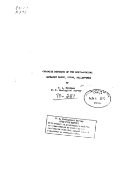 D. L. Rossman U. S. Geological Survey CONTENTS