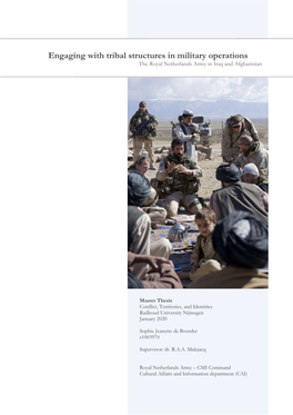 Engaging with Tribal Structures in Military Operations the Royal Netherlands Army in Iraq and Afghanistan