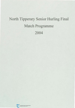 North Tipperary Senior Hurling Final Match Programme 2004