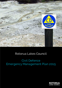 Rotorua Lakes Council Civil Defence Emergency Management Plan 2015