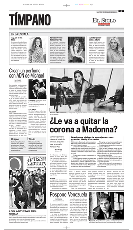 ¿Le Va a Quitar La Corona a Madonna?