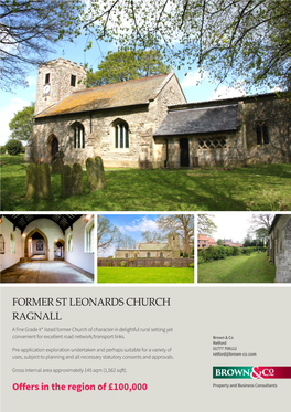 Former St Leonards Church Ragnall