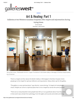 Art & Healing: Part 1