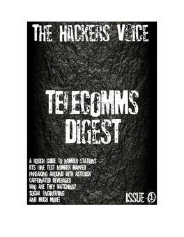 The Hacker Voice Telecomms Digest #1.01