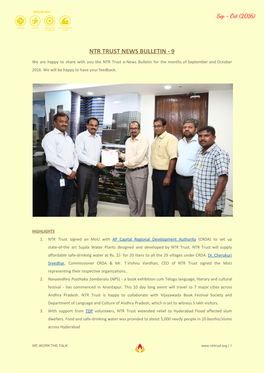 Ntr Trust News Bulletin - 9