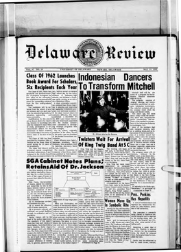 Class Ot 1962 Lau•Ches Indonesian Dancers Book Award for Scholars, F