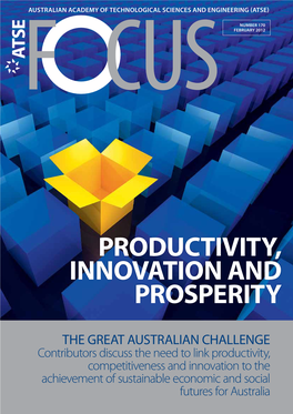 Productivity Innovation and Prosperity: the Great Australian Challenge
