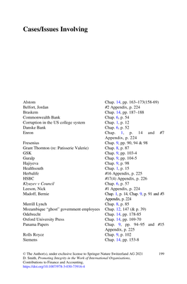 Cases/Issues Involving