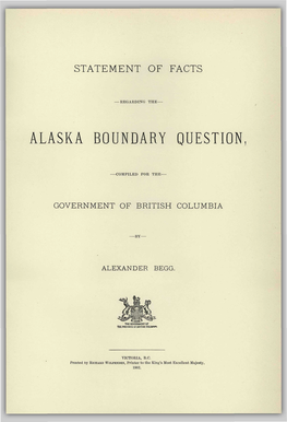 Alaska Boundary Question