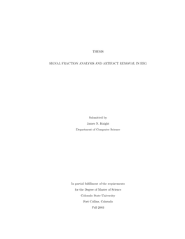 Thesis Signal Fraction Analysis and Artifact