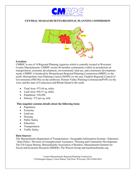 CMRPC Region Snapshot