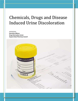 Urine Discoloration