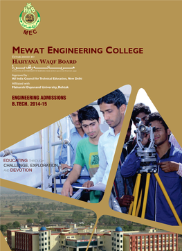 Mewat Engineering College Established By: Haryana Waqf Board