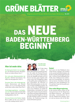 Grüne Blätter 02/11: Das Neue Baden-Württemberg