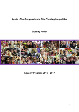 Tackling Inequalities Equality Action Equality Progress 2016