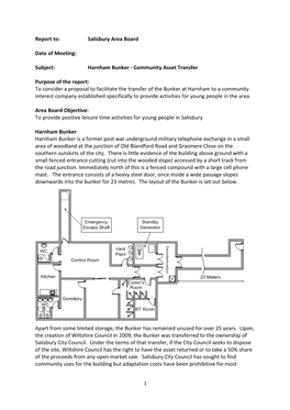 Harnham Bunker - Community Asset Transfer