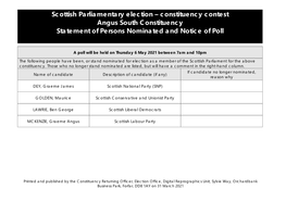 SP Notice of Poll and Situation of Polling Stations