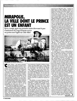 Mirapolis, La Ville Dont Le Prince Est Un Enfant