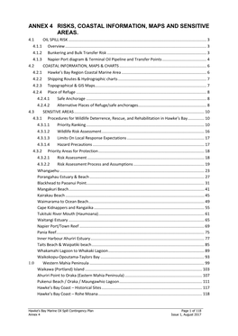 Annex 4 Risks, Coastal Information, Maps and Sensitive Areas