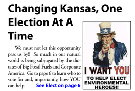 Voice of the Kansas Sierra Club Standing Changing Kansas, One