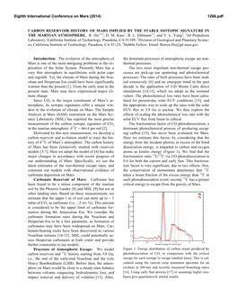 Carbon Reservoir History of Mars Implied by the Stable Isotopic Signature in the Martian Atmosphere