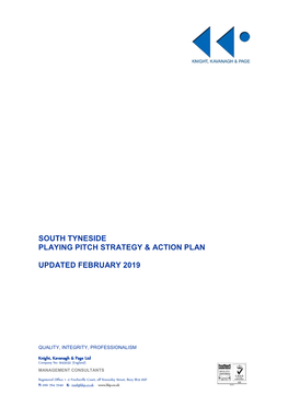 South Tyneside Playing Pitch Strategy & Action Plan Updated February 2019