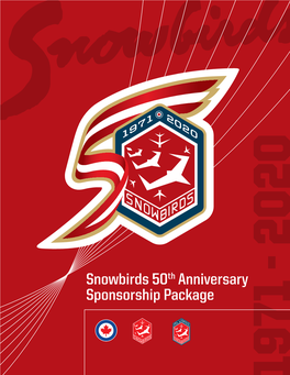 Snowbirds 50Th Anniversary Sponsorship Package