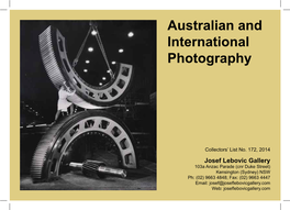 Australian and International Photography