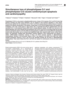 3 Causes Cardiomyocyte Apoptosis and Cardiomyopathy