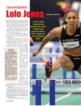 Lolo Jones Is Ready