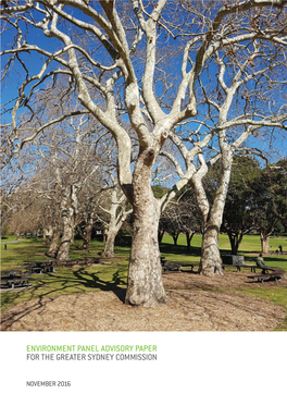 Environment Panel Advisory Paper for the Greater Sydney Commission