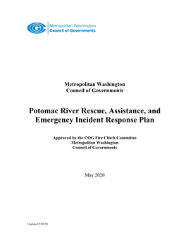 Potomac River Rescue, Assistance, and Emergency Incident Response Plan