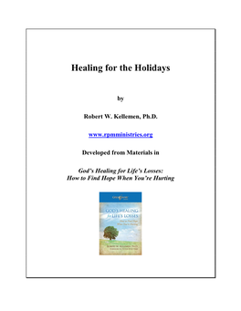 Healing for the Holidays