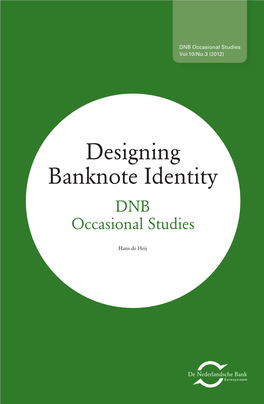 Designing Banknote Identity DNB Occasional Studies