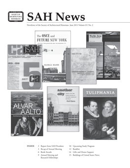 SAH News Newsletter of the Society of Architectural Historians June 2011 Volume LV, No