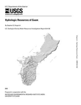 Hydrologic Resources of Guam