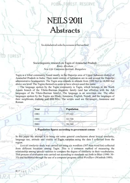 NEILS 2011 Abstracts