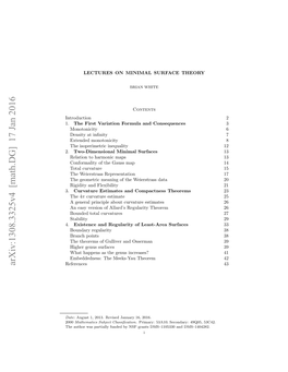 Arxiv:1308.3325V4 [Math.DG] 17 Jan 2016 References 43