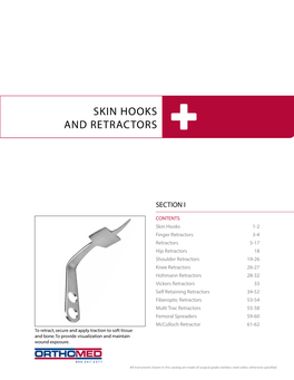 Skin Hooks and Retractors