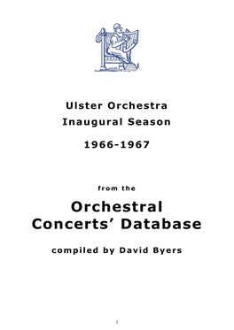 Orchestral Concerts' Database